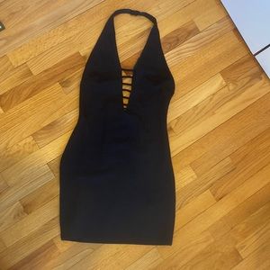 Black cocktail dress